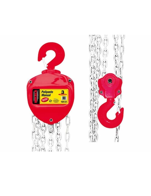 Imagen de producto Polipasto manual Mikel's Polm-3 rojo