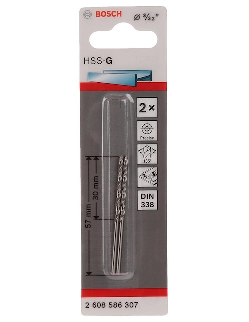 Brocas 3/32 de pulgada Bosch 2608586307