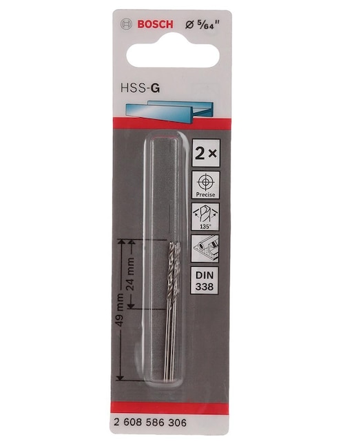 Brocas 5/64 de pulgada Bosch 2608586306
