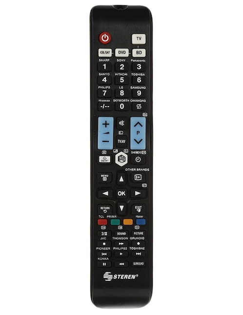 Control remoto universal para Smart TV Steren RM 260 negro