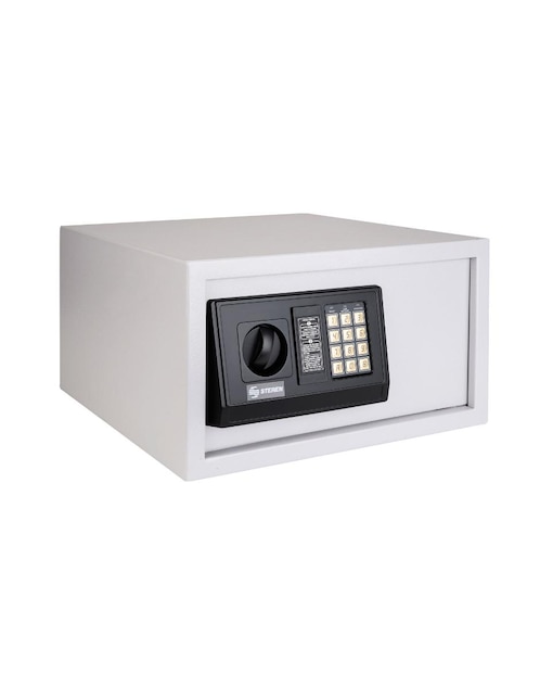 STEREN Caja Fuerte Electrónica Steren gris claro