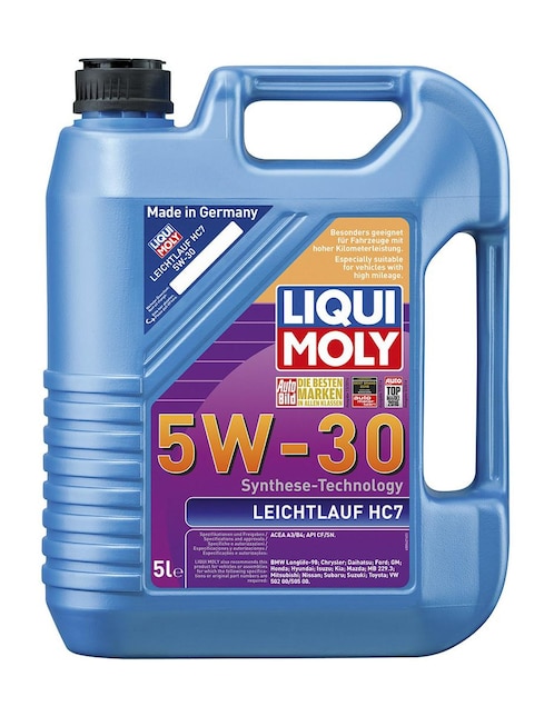 Aceite sintético para motor Liqui Moly 5W-40 de primera calidad