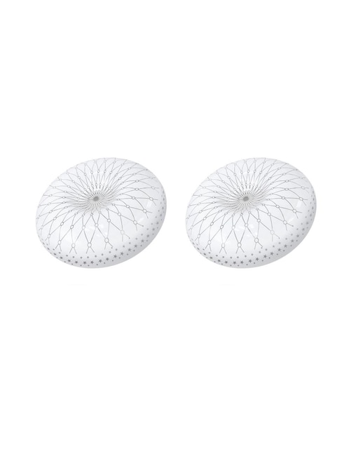 Set de 2 plafones circulares Sanelec 18 W Milán 1124