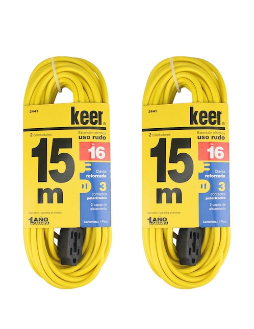 Set de extensiones 15 m 7 A Keer 2441