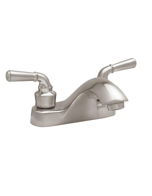 Mezcladora de 4 pulgadas para lavabo con manerales de palanca, acero inoxidable Dica 4063.9