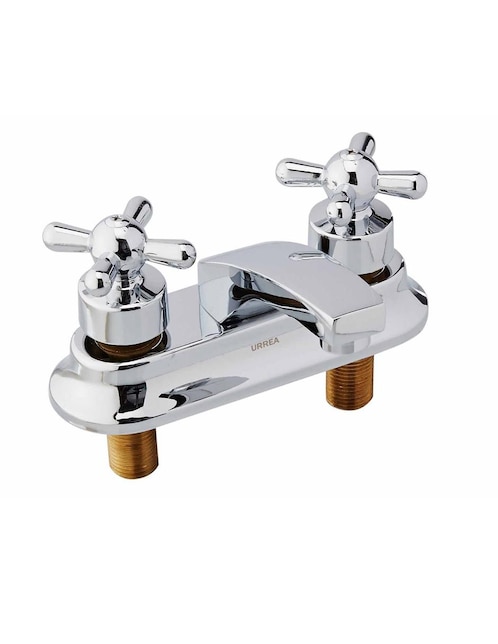 Mezcladora de 4 pulgadas para lavabo con manerales cruceta Urrea 59CN