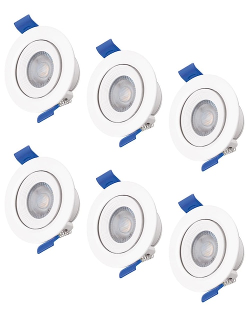 Luminario led AKSI 12W Base Circular luz cálida 3000K