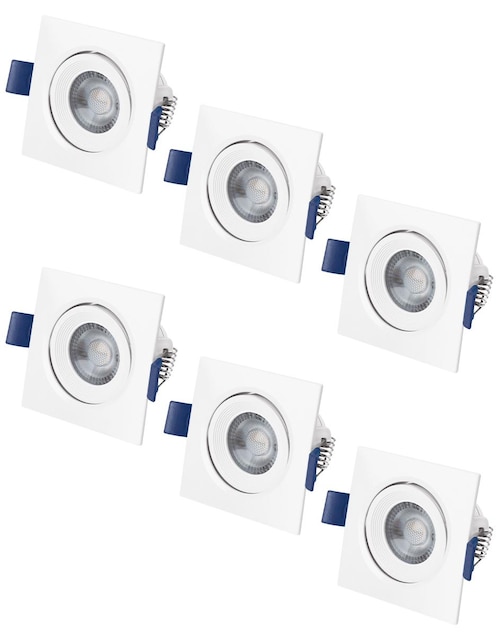 Luminario led AKSI 5W Base Cuadrada luz blanca 6500K
