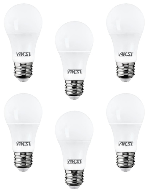 Foco led AKSI A19 12W 75W luz blanca 6500K