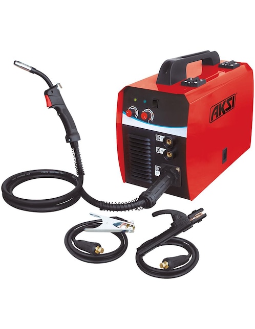Soldadora para microalambre y electrodo AKSI 130 Amps 127V