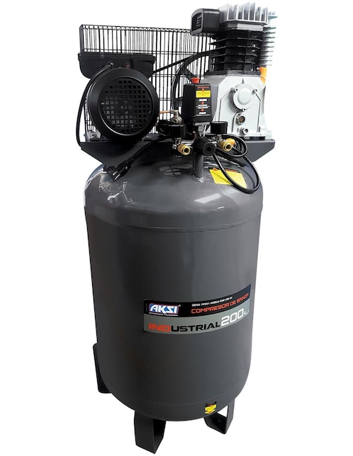 Compresor AKSI vertical de banda 200 L 4HP 2985W 120V