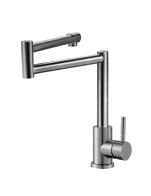 Llave monomando para fregadero o tarja Rubinett acero inoxidable 307 satinado