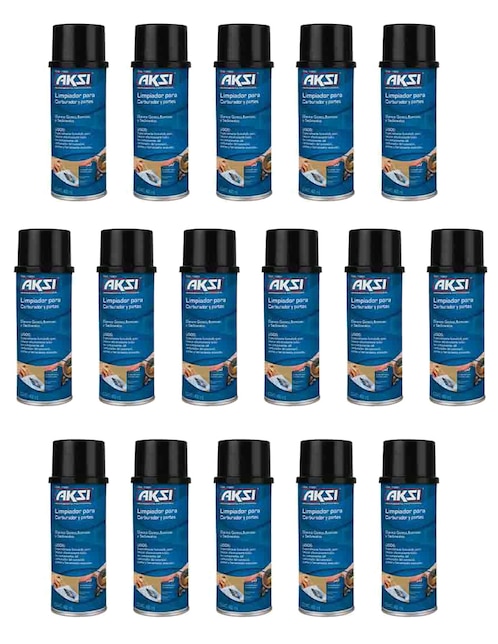 Pack de 16 piezas limpiador para carburador y partes AKSI 400 Mililitros