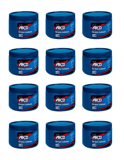 Set de 12 piezas grasa multiusos AKSI 450 Mililitros