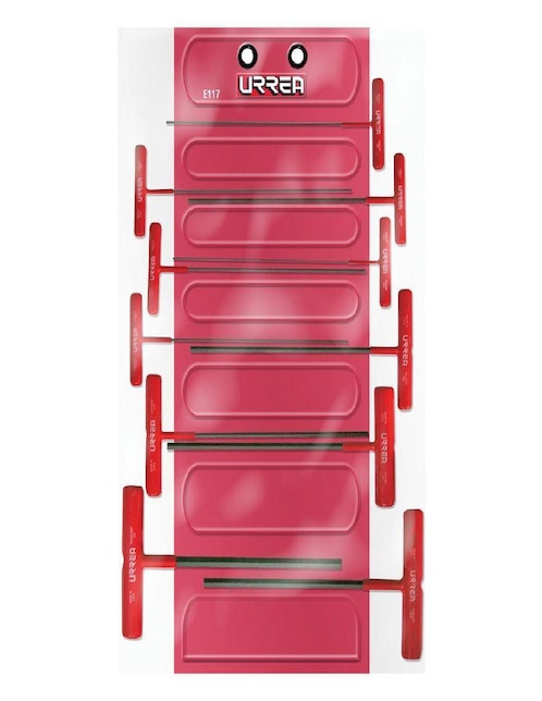 Juego de llaves hexagonales T Urrea 11 Piezas