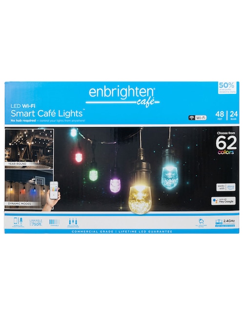Serie de Luces LED Enbrighten 57046 con 20 luces
