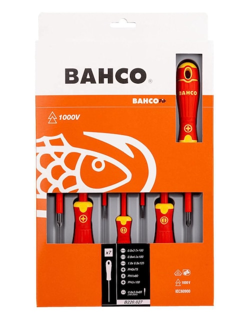 Juego de desarmadores Bahco 7 piezas
