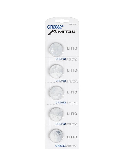 Baterías cr2032 de litio Mitzu 3 V