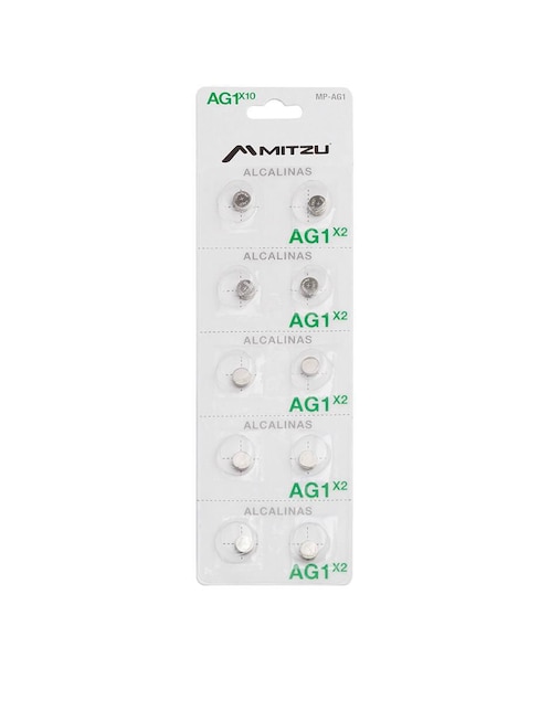 Baterías alcalinas AG1 Mitzu 1.5 V