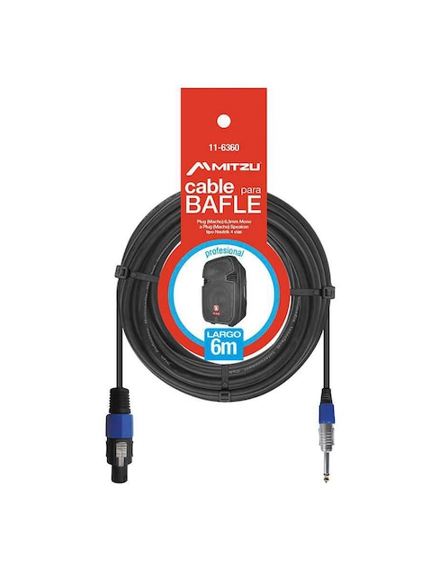 Cable USB A Mitzu a USB B de 6 m
