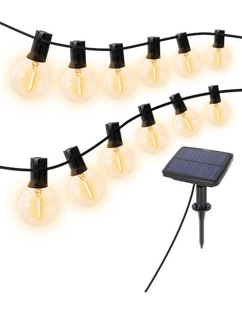 Serie con panel solar Redlemon con 12 luces