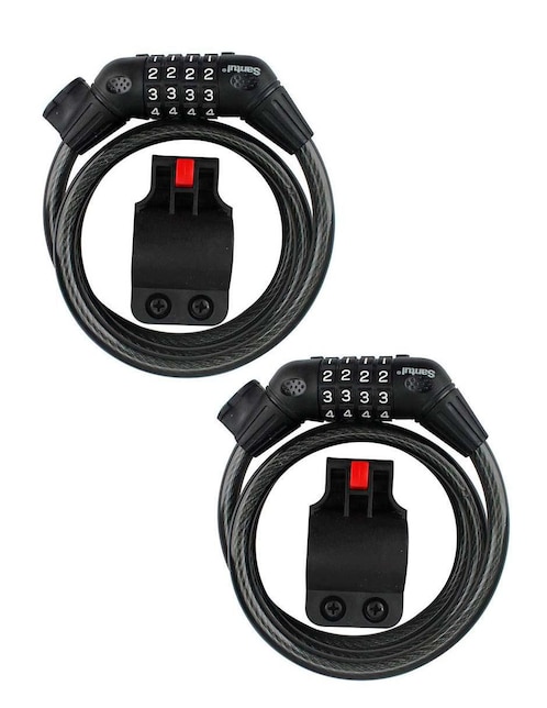 Set candado para bicicleta de combinación Santul