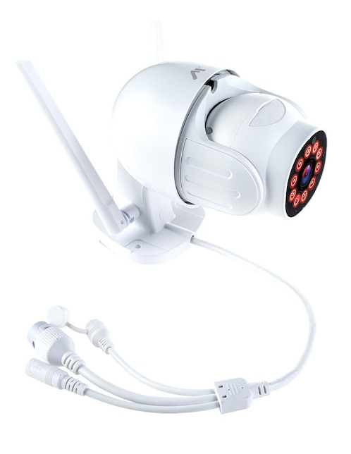 Cámara Wi-Fi de seguridad Mitzu inalámbrica HD 10° a 90° con capacidad para grabar visión nocturna para interior y exterior
