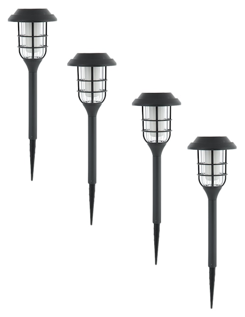 Set lámpara solar Heuman Brand Antorcha 4 piezas