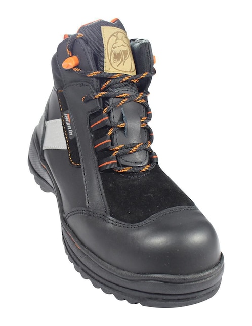 Bota industrial Leon de cuero y piel