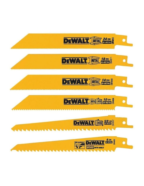 Kit de seguetas de acero Dewalt