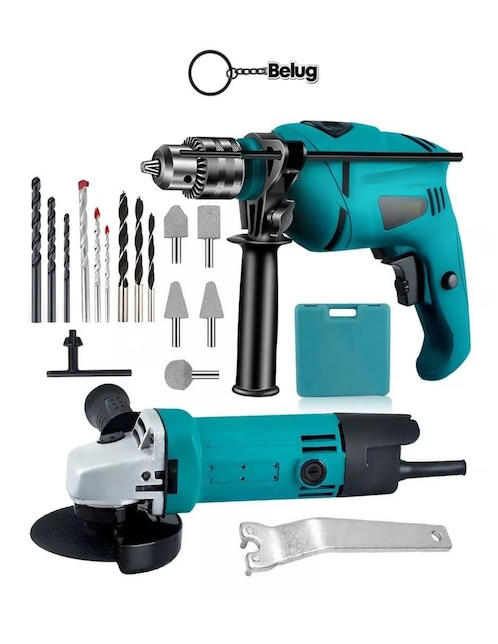 Genérica Kit taladro y esmeril inalámbrico genérico de 120 V