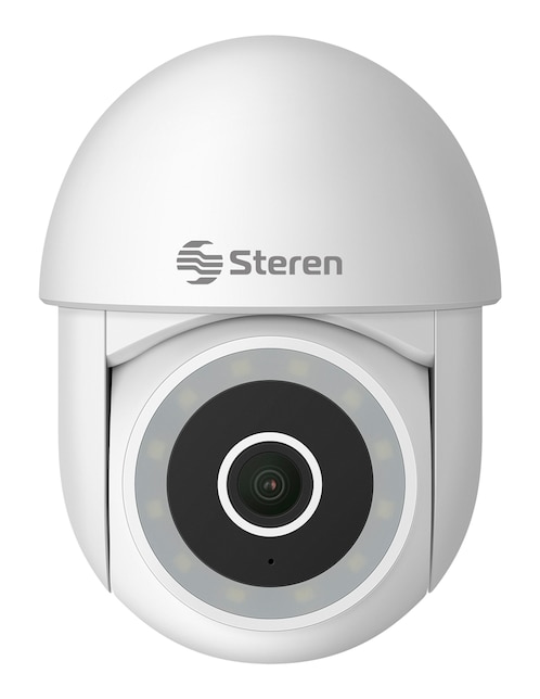 Cámara individual de seguridad Steren inalámbrica Full HD 360° con capacidad de grabar compatible con App Store y Google Play para exterior