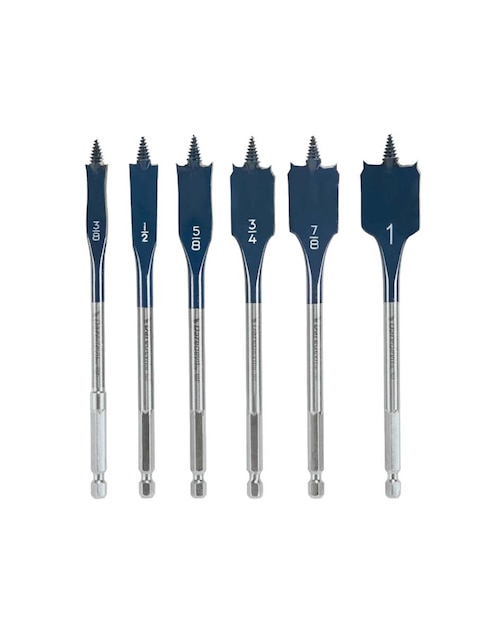 Juego brocas para madera Bosch con 6 piezas