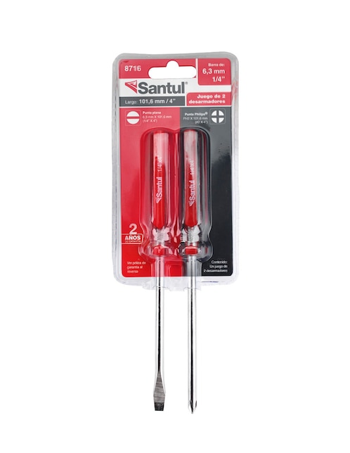 Set de desarmadores Santul 8716 2 piezas