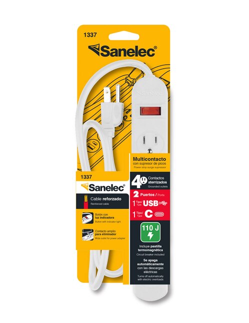 Multicontacto Sanelec 1337 de 4 contactos
