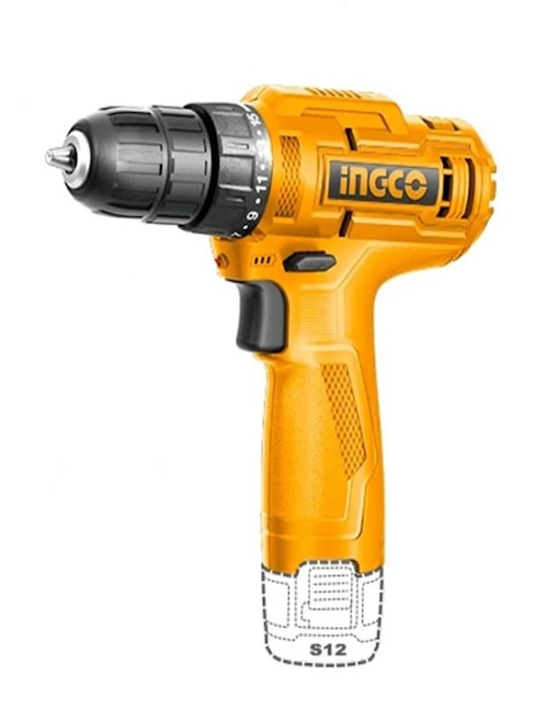 Taladro atornillador inalámbrico Ingco CDLI12428 de 12 V