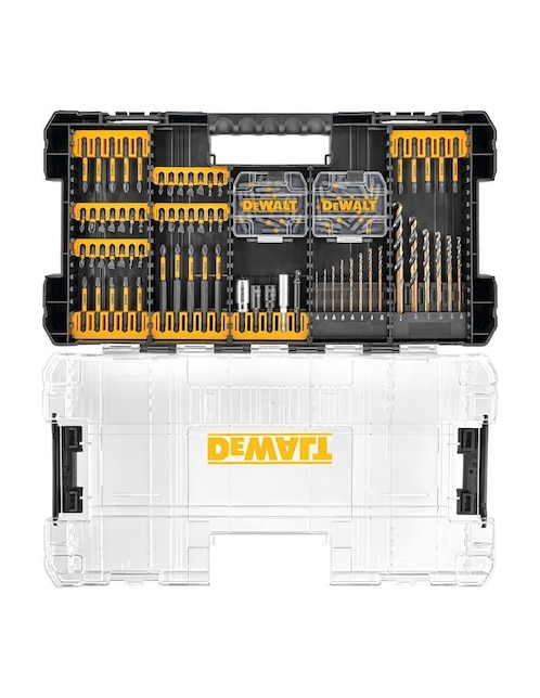 Juego brocas multimateriales Dewalt con 100 piezas