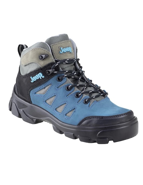 Bota industrial Jeep de cuero y tela