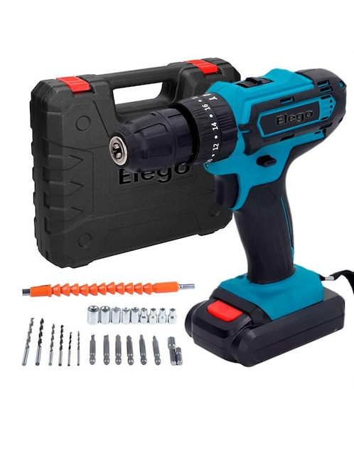 Kit de taladro atornillador inalámbrico Elego T2 de 18 V