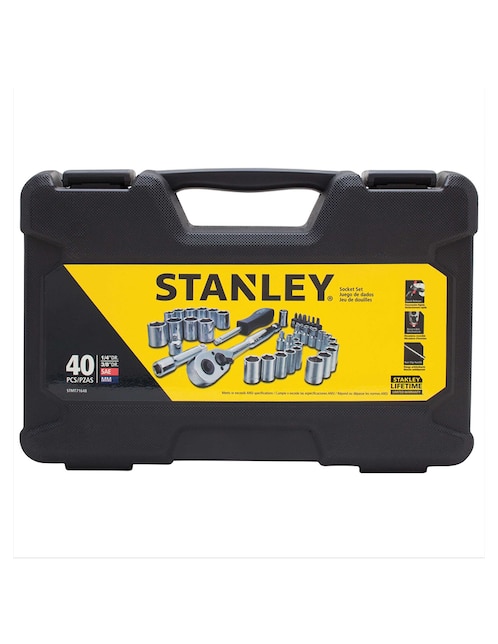 Juego de dados Stanley STMT71648 40 piezas