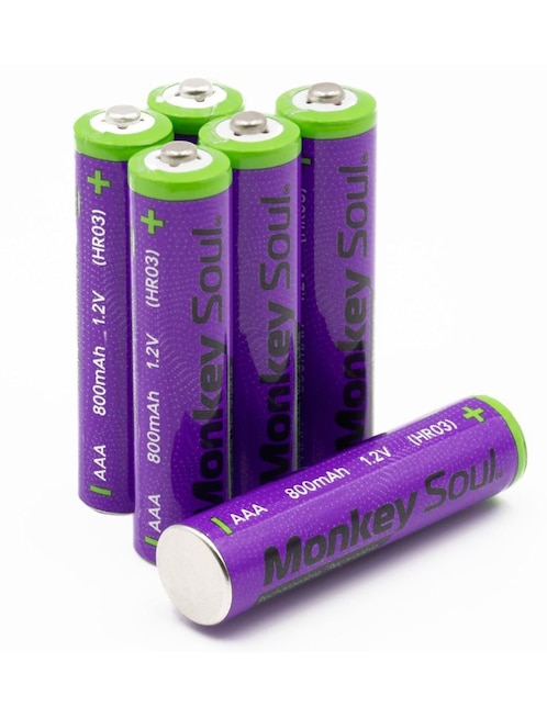 Paquete de pilas AAA níquel-metal hidruro (nimh) monkey soul 1.2 v