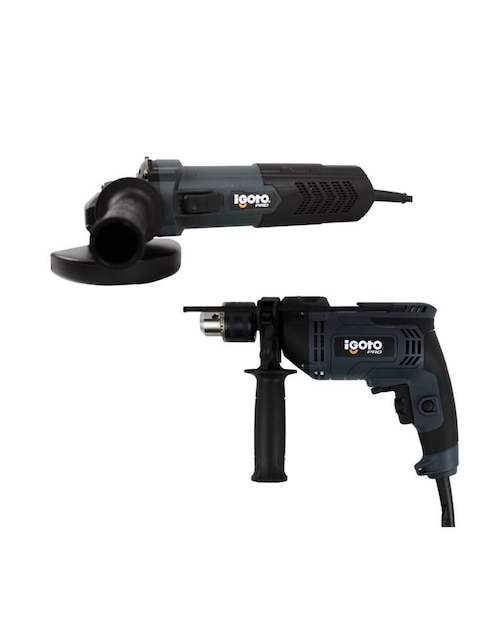 Rotomartillo y esmeril Igoto HE1002 + HE1003 850 W