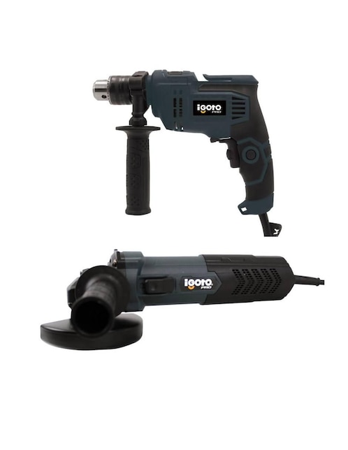 Rotomartillo y esmeril Igoto HE1001+HE1003 700 W