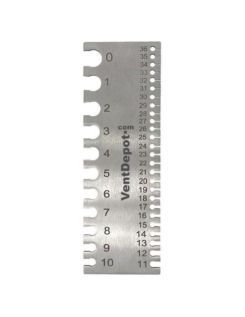 Calibrador de acero inoxidable Ventdepot