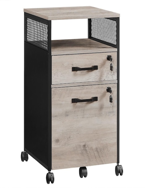 SONGMICS HOME Gabinete armable Bostor Songmics Home de madera con metal