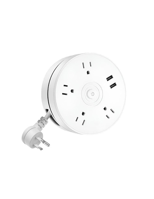 Multicontacto de 4 contactos y 2 puertos USB 1