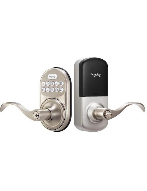 INFINITY HOME DECOR Cerradura digital Infinity Home Decor JU04 Plata de derecha e izquierda