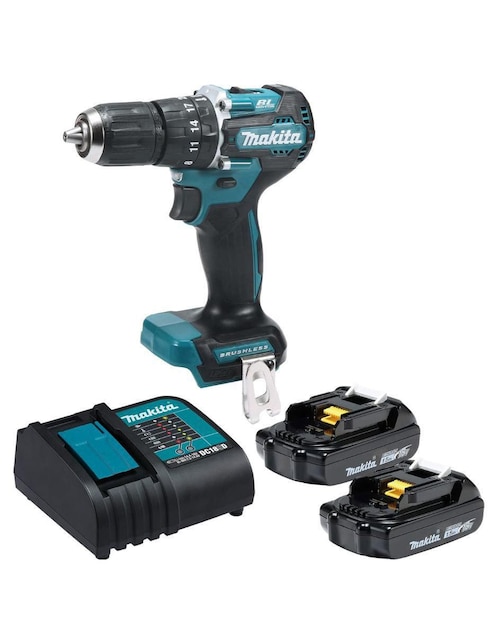 MAKITA Rotomartillo, atornillador y llave Makita DHP487SYX2 120 W