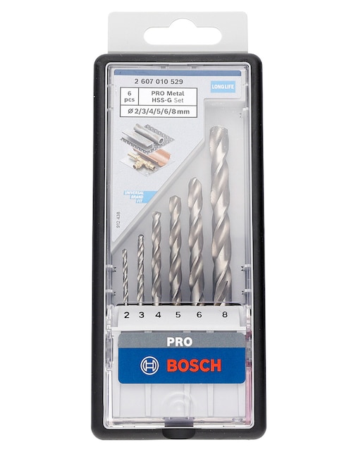 Juego brocas para metal Bosch con 6 piezas