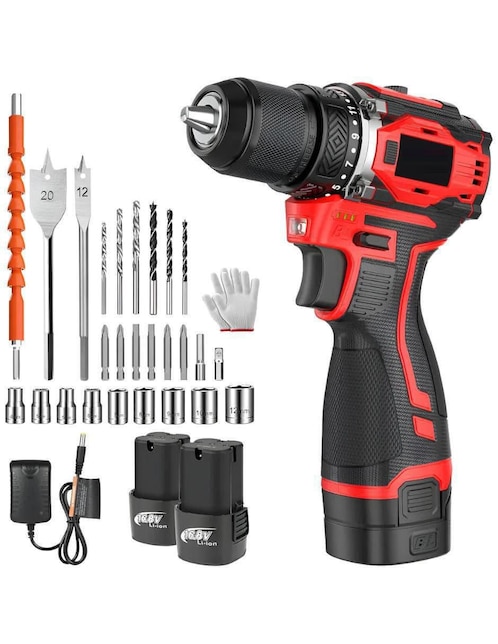 Taladro y brocas inalámbrico Lab.G Compacto de 127 V